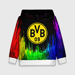 Толстовка-худи детская Borussia градиент текстура, цвет: 3D-белый