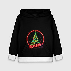 Толстовка-худи детская New year, цвет: 3D-белый