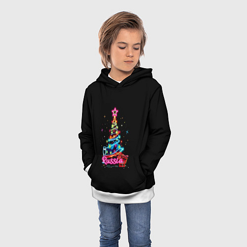 Детская толстовка Christmas tree gifts / 3D-Белый – фото 3