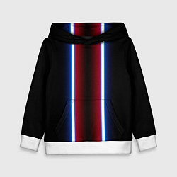 Детская толстовка Color white blue red neon