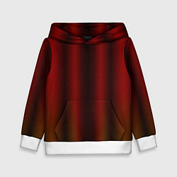 Толстовка-худи детская Neon red orange lines, цвет: 3D-белый