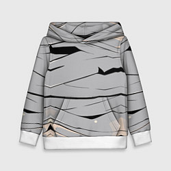 Толстовка-худи детская Мумия бинты, цвет: 3D-белый