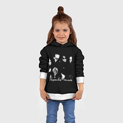 Толстовка-худи детская Depeche Mode shoot, цвет: 3D-белый — фото 2