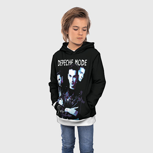 Детская толстовка Dave Gahan Depeche Mode rose / 3D-Белый – фото 3