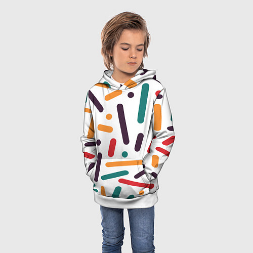 Детская толстовка Oval oil / 3D-Белый – фото 3