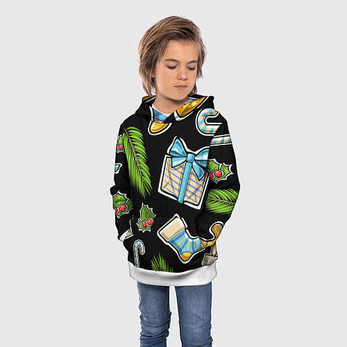 Детская толстовка Christmas soul / 3D-Белый – фото 3