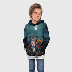 Толстовка-худи детская Вампирша МаоМао - Монолог Фармацевта аниме Хэллоуи, цвет: 3D-белый — фото 2