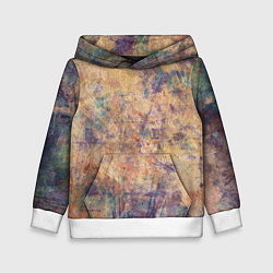 Толстовка-худи детская Абстракция - pink marble with blue flecks, цвет: 3D-белый