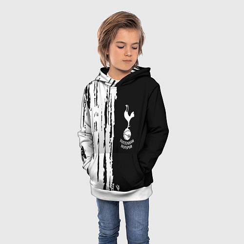 Детская толстовка Tottenham Hotspur белые краски / 3D-Белый – фото 3