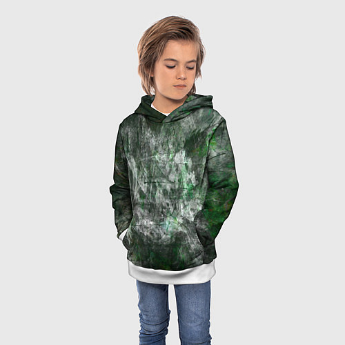 Детская толстовка Абстракция - acid boom / 3D-Белый – фото 3