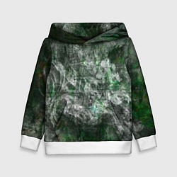 Толстовка-худи детская Абстракция - acid boom, цвет: 3D-белый