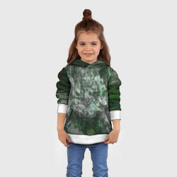 Толстовка-худи детская Абстракция - acid boom, цвет: 3D-белый — фото 2