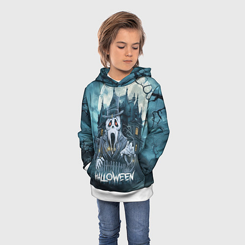 Детская толстовка Дух у замка / 3D-Белый – фото 3