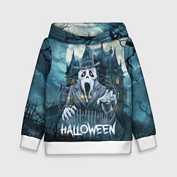 Толстовка-худи детская Дух у замка, цвет: 3D-белый