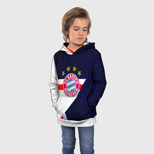 Детская толстовка Бавария звезды геометрия / 3D-Белый – фото 3