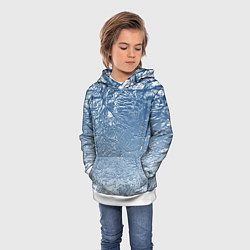 Толстовка-худи детская Налипший снег, цвет: 3D-белый — фото 2