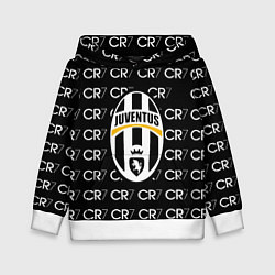 Толстовка-худи детская Juventus sport pattern, цвет: 3D-белый