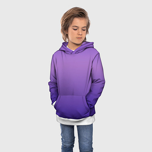 Детская толстовка The color is purple / 3D-Белый – фото 3