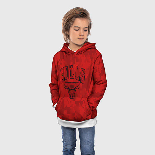 Детская толстовка NBA Bulls / 3D-Белый – фото 3