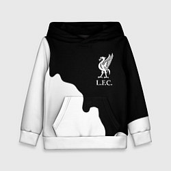 Толстовка-худи детская Ливерпуль краски разводы, цвет: 3D-белый