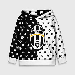 Толстовка-худи детская Ювентус x роблокс, цвет: 3D-белый