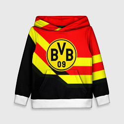 Толстовка-худи детская Borussia геомтерия спорт, цвет: 3D-белый