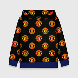 Толстовка-худи детская Manchester United Pattern, цвет: 3D-синий