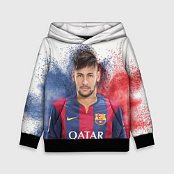 Толстовка-худи детская Neymar FCB, цвет: 3D-черный