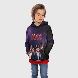 Толстовка-худи детская AC/DC, цвет: 3D-красный — фото 2
