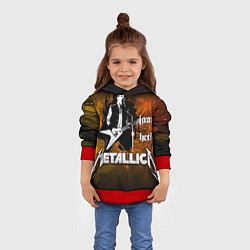Толстовка-худи детская Metallica: James Hetfield, цвет: 3D-красный — фото 2
