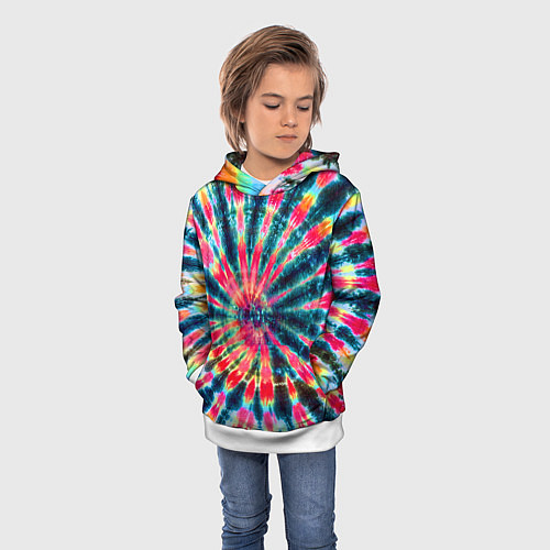 Детская толстовка Tie dye / 3D-Белый – фото 3