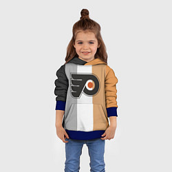 Толстовка-худи детская Philadelphia Flyers, цвет: 3D-синий — фото 2