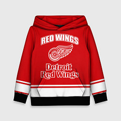 Толстовка-худи детская Detroit red wings, цвет: 3D-черный