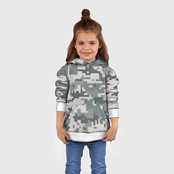 Толстовка-худи детская Камуфляж, цвет: 3D-белый — фото 2