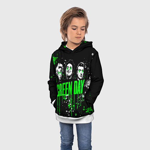 Детская толстовка Green Day: Acid Colour / 3D-Белый – фото 3