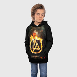 Толстовка-худи детская Linkin Park: Burning the skies, цвет: 3D-черный — фото 2