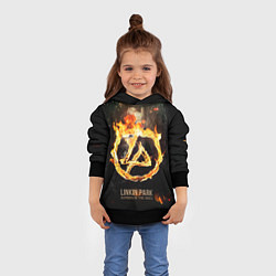Толстовка-худи детская Linkin Park: Burning the skies, цвет: 3D-черный — фото 2