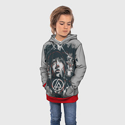 Толстовка-худи детская Linkin Park: My Style, цвет: 3D-красный — фото 2