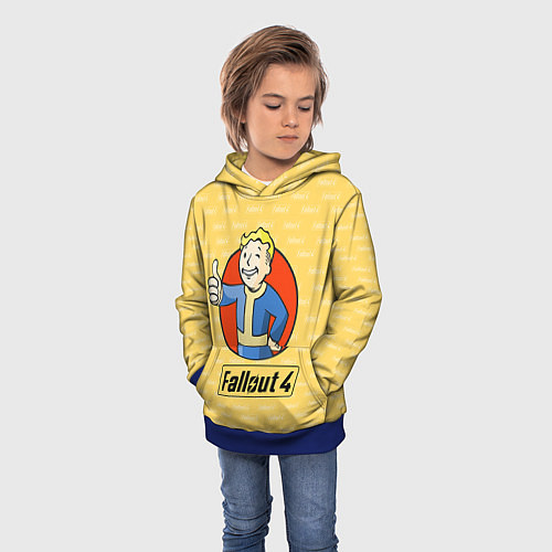 Детская толстовка Fallout 4: Pip-Boy / 3D-Синий – фото 3