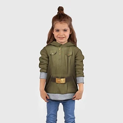 Толстовка-худи детская Униформа солдата, цвет: 3D-меланж — фото 2