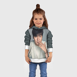 Толстовка-худи детская Lee Min Ho, цвет: 3D-белый — фото 2