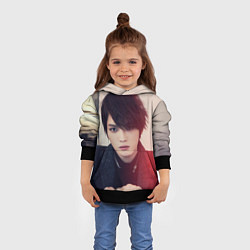 Толстовка-худи детская Kim JaeJoong, цвет: 3D-черный — фото 2