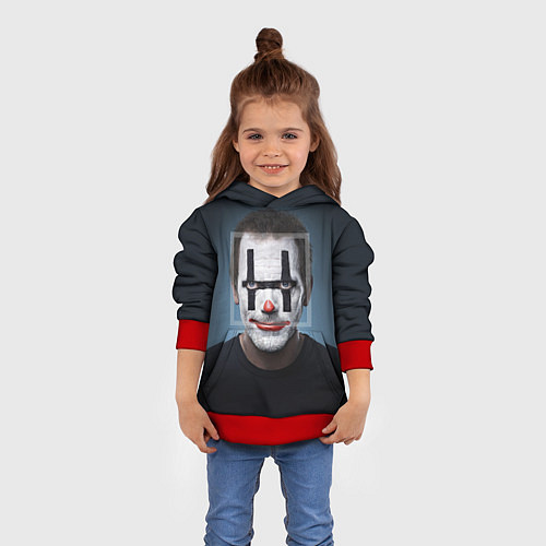 Детская толстовка Clown House MD / 3D-Красный – фото 4