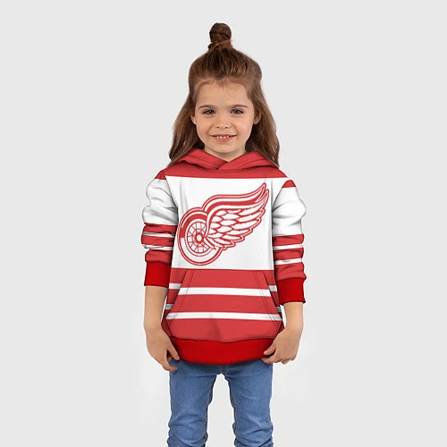 Детская толстовка Detroit Red Wings / 3D-Красный – фото 4