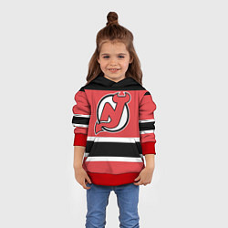 Толстовка-худи детская New Jersey Devils, цвет: 3D-красный — фото 2