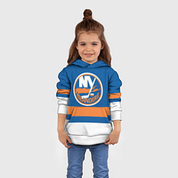 Толстовка-худи детская New York Islanders, цвет: 3D-белый — фото 2