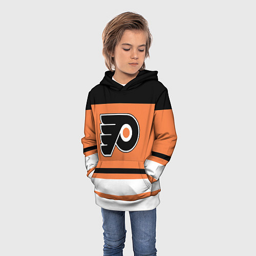 Детская толстовка Philadelphia Flyers / 3D-Белый – фото 3