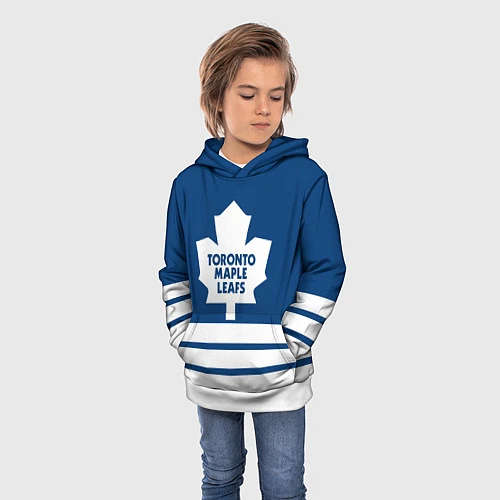 Детская толстовка Toronto Maple Leafs / 3D-Белый – фото 3