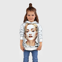 Толстовка-худи детская Мадонна, цвет: 3D-белый — фото 2