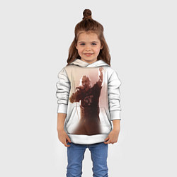 Толстовка-худи детская Горшок, цвет: 3D-белый — фото 2
